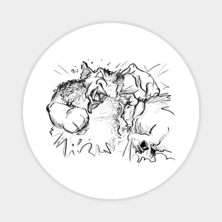 The Three Billy Goats Gruff - Fight Scene Magnet